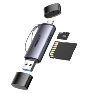 UGREEN USB Kaartlezer USB 3.0 en USB C (Dubbele stekker)