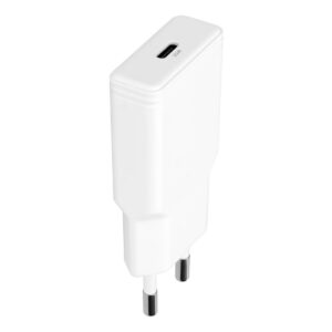 Mobiparts GaN Wall Charger USB-C 20W Flat White (with PD)